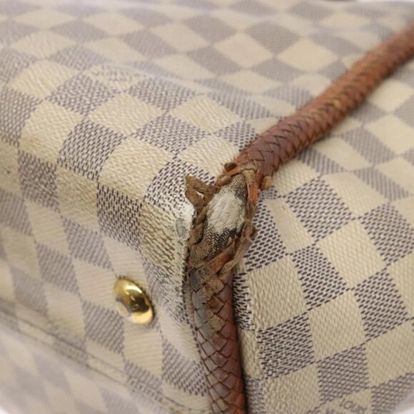 LOUIS VUITTON Damier Azur Propriano Tote Bag N44027 LV Auth 141434 - Picture 4 of 16